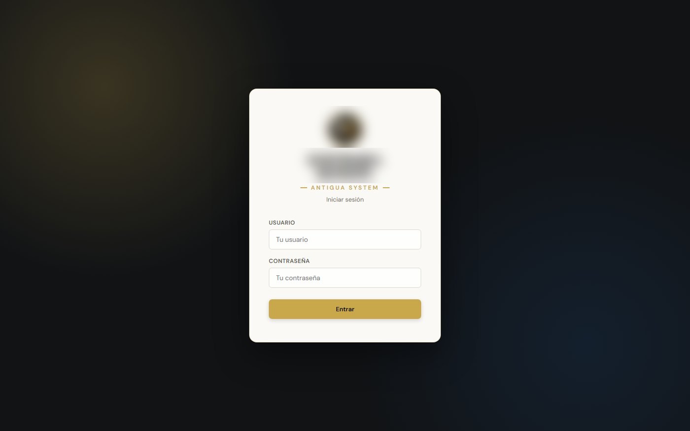 FacturaPro, pantalla de acceso